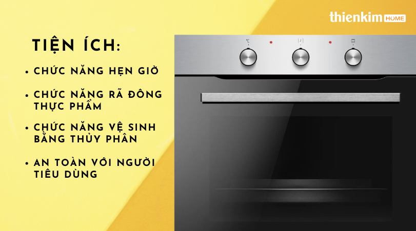 Lò nướng âm tủ Hafele HO-K60C 535.62.591 chức năng tiện ích